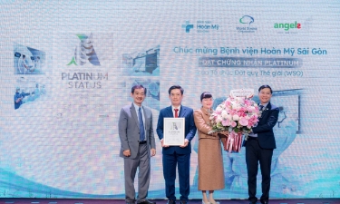 Bệnh viện Hoàn Mỹ Sài Gòn nhận chứng nhận bạch kim của Hội Đột quỵ thế giới