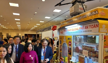 Globaltech giới thiệu mô hình Kiosk thực phẩm số VIVINA FOOD tại Đại hội IX VUSTA