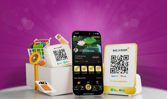 Chương trình ưu đãi hộ kinh doanh - Bac A Bank tặng loa và miễnphí sim 4G