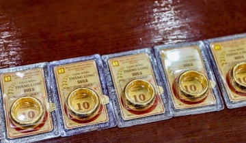 Giá vàng trong nước tăng, giảm trái chiều giữa các thương hiệu