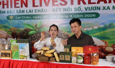 Chuỗi sự kiện có 45 gian hàng của doanh nghiệp, hợp tác xã, hộ kinh doanh tham gia.