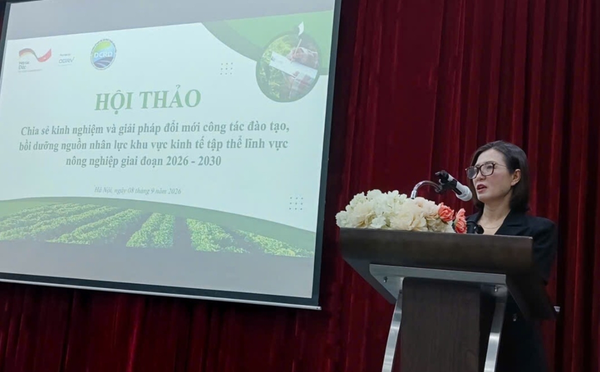 Bà Nguyễn Thị Hoàng Yến, Phó Cục trưởng Cục Kinh tế hợp tác và Phát triển nông thôn (BộNN&MT)