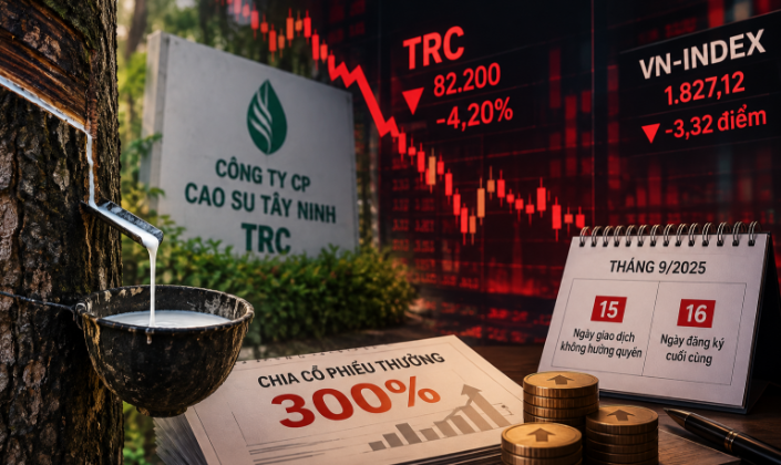 Một cổ phiếu sắp thưởng tỷ lệ 300% bất ngờ bị bán mạnh, giảm phiên thứ 4 liên tiếp