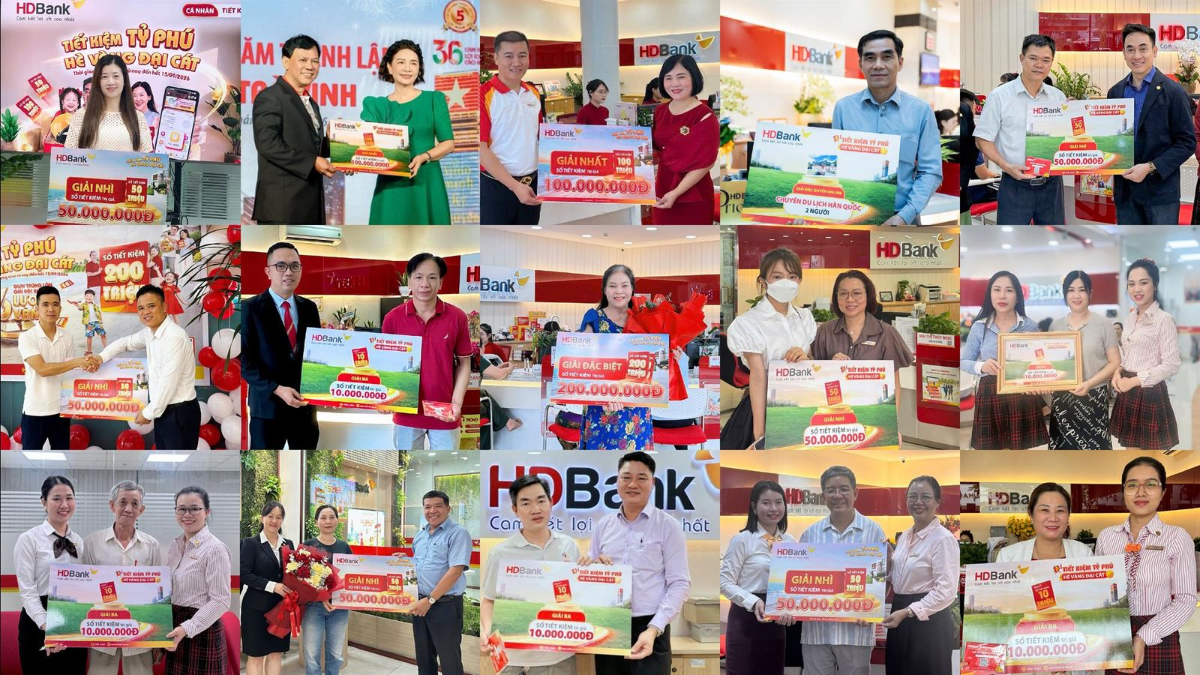 Tiết kiệm Tỷ Phú - Hè Vàng Đại Cát đã trao thưởng cho nhiều khách hàng suốt gần 5 tháng diễn ra chương trình.
