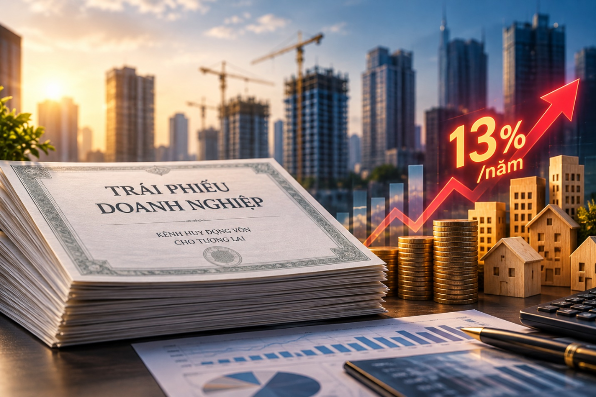 Bất động sản dẫn đầu “cuộc đua” lãi suất trái phiếu, có nơi trả tới 13%/năm
