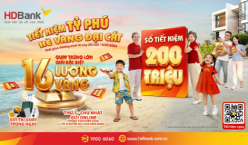 Đếm ngược đến 15/9: 26 lượng vàng SJC chờ chủ nhân gửi tiết kiệm tại HDBank