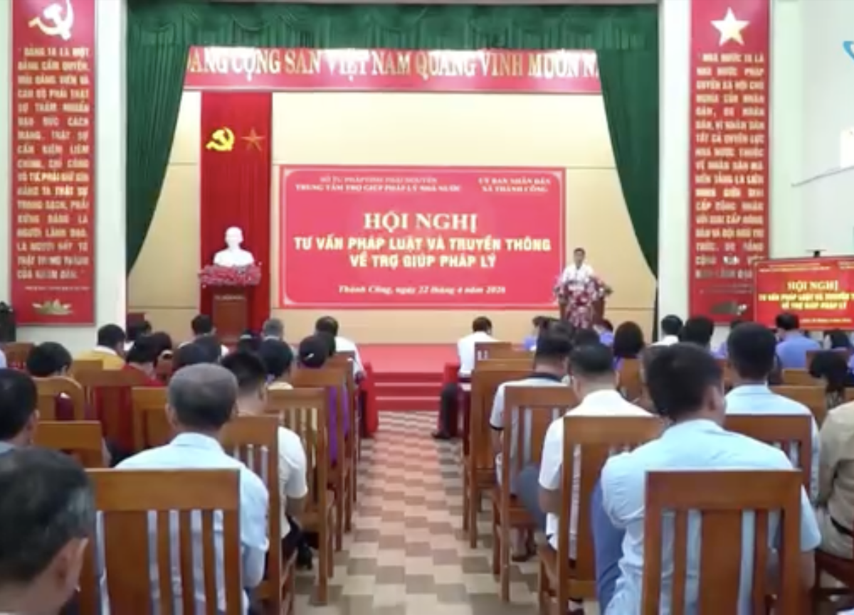 Hội nghị Tư vấn pháp luật và Truyền thông về trợ giúp pháp lý tại tỉnh Thái Nguyên.