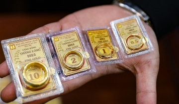 Giá vàng trong nước đồng loạt giảm thêm 300.000 đồng/lượng