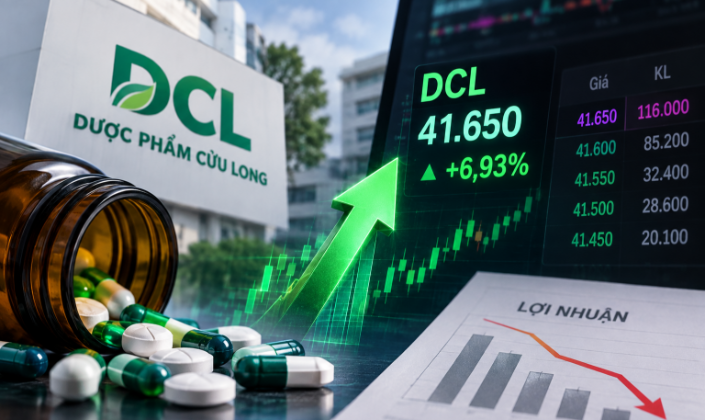 Cổ phiếu Dược phẩm Cửu Long tăng kịch trần giữa lúc lợi nhuận lao dốc