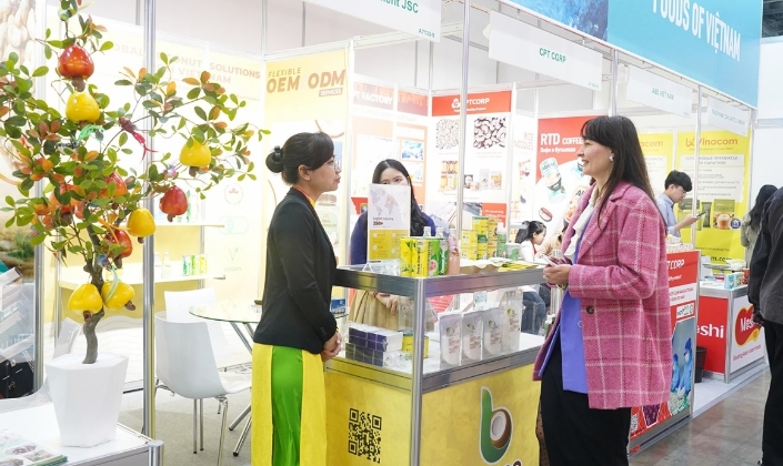 Hơn 30 doanh nghiệp Việt Nam đã tham gia Hội chợ triển lãm thực phẩm và đồ uống quốc tế Moskva 2026.