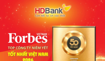HDBank tiếp tục vào Top 50 Forbes Việt Nam trong bước chuyển lớn của thị trường vốn