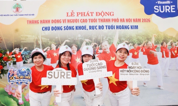 Vinamilk đồng hành chăm sóc sức khỏe người cao tuổi trong xu thế già hóa dân số