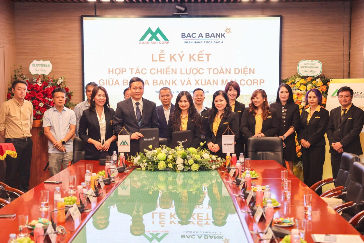 Nghi lễ ký kết Thoả thuận Hợp tác chiến lược toàn diện giữa BAC A BANK và Xuân Mai Corp.