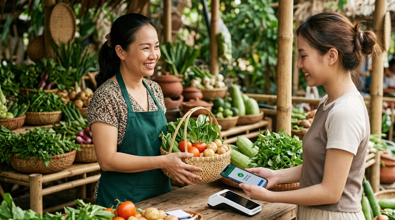 Minh họa chuyển đổi số tại cơ sở