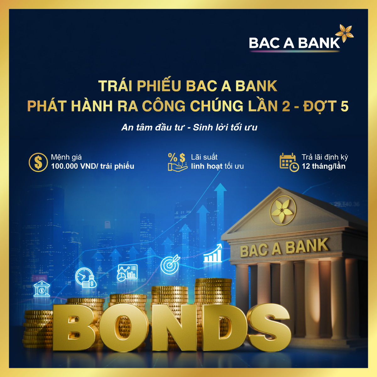 Trái phiếu BAC A BANK là một kênh đầu tư an toàn, hiệu quả và sinh lời bền vững.