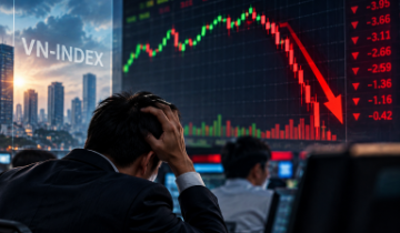 30 phút “nghẹt thở”: VN-Index từ sắc xanh bất ngờ lao dốc, ngân hàng bị bán mạnh