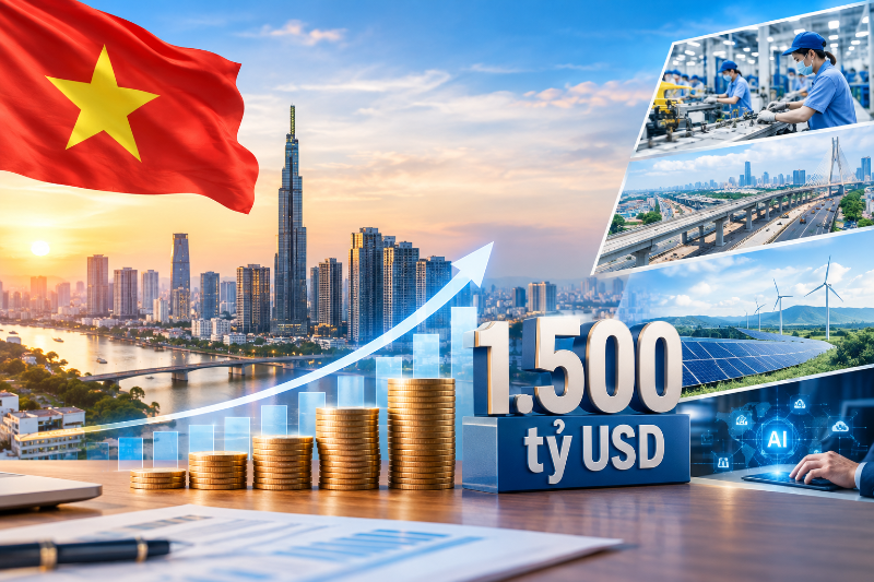 Dự báo tăng trưởng 11%, Việt Nam đối mặt bài toán vốn 1.500 tỷ USD