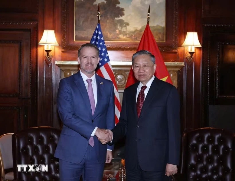 Tổng Bí thư, Chủ tịch nước Tô Lâm tiếp Đại sứ Jamieson Greer, Trưởng Đại diện Thương mại Hoa Kỳ. Ảnh: TTXVN