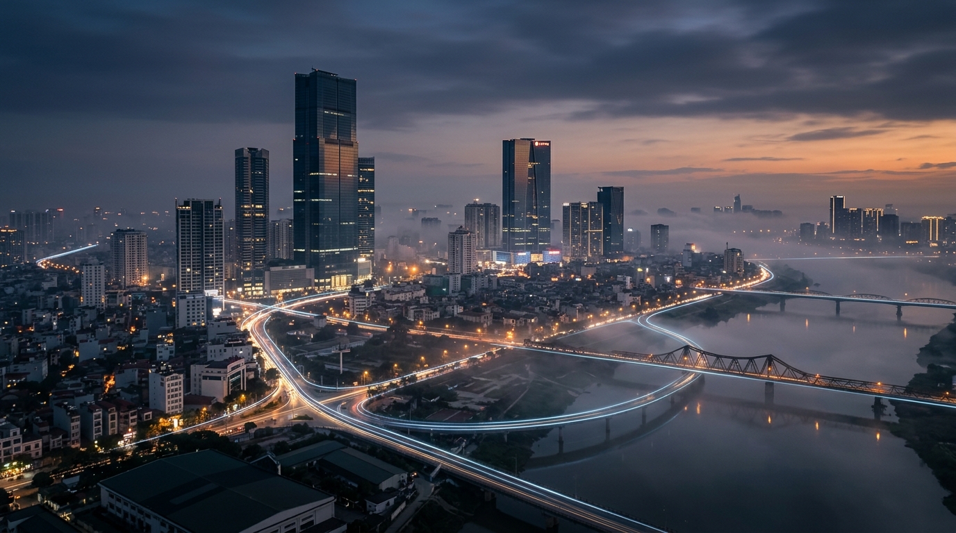 Toàn cảnh không gian đô thị Hà Nội chuyển mình số hóa