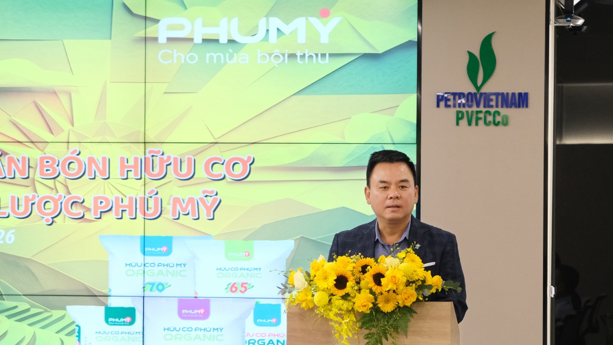 Ông Nguyễn Xuân Hòa - Chủ tịch HĐQT PVFCCo - Phú Mỹ Phát triển phân bón hữu cơ không phải là một hoạt động mang tính ngắn hạn mà đã được xác định trong chiến lược phát triển của Tổng công ty.