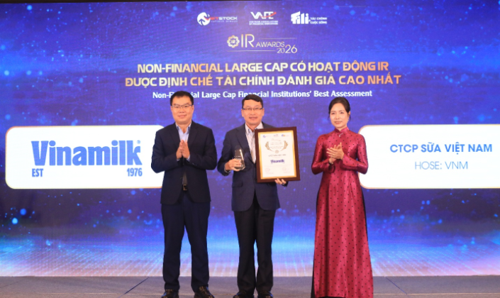 Từ minh bạch đến niềm tin: Vinamilk nhận cú đúp giải thưởng IR Awards 2026