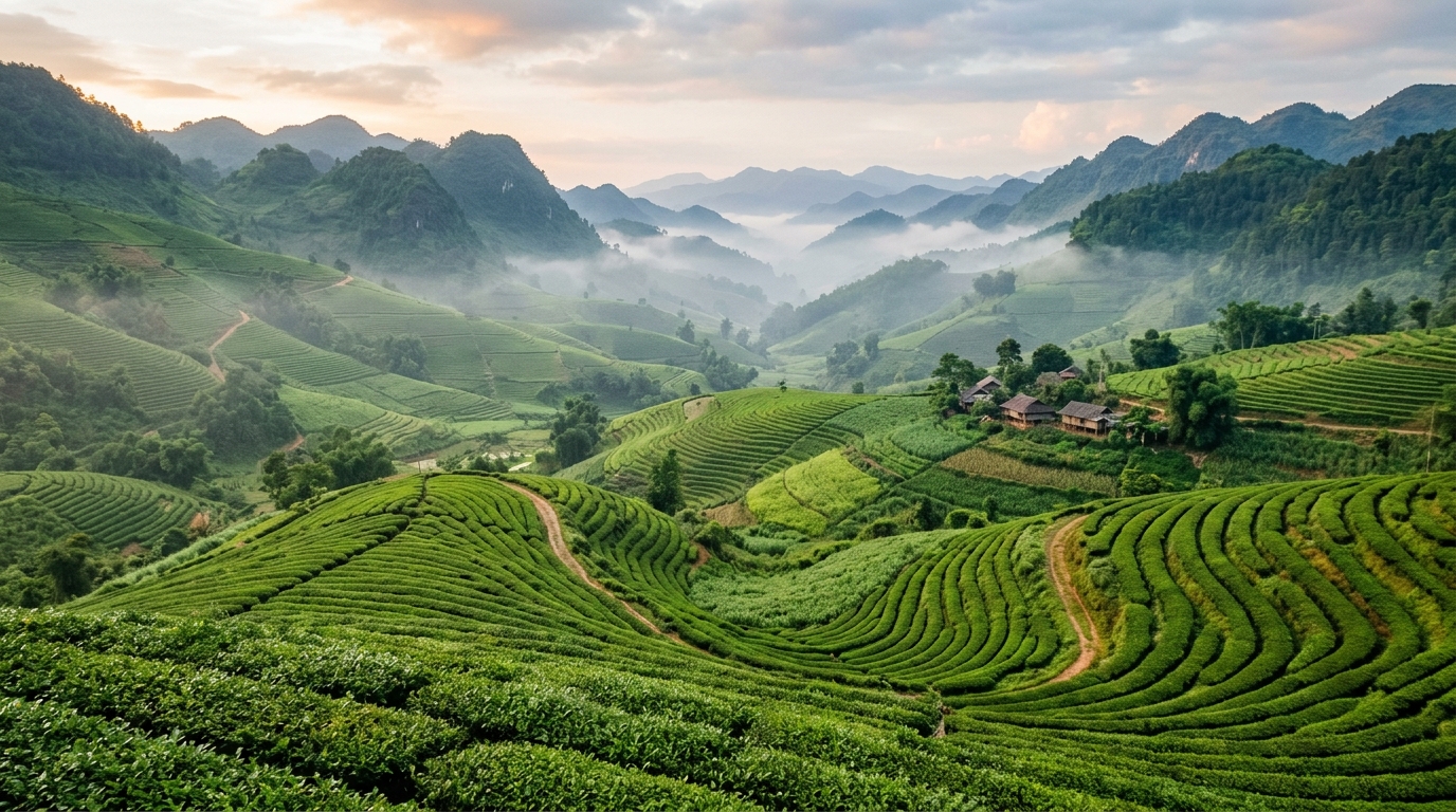Vùng nương đồi xanh mướt trồng nông sản và thảo dược tại Thái Nguyên