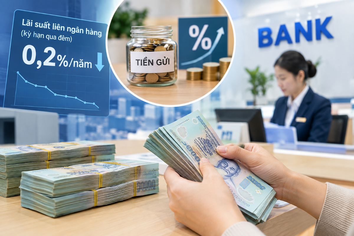 Lãi suất vay mượn tiền đồng qua đêm giữa các ngân hàng giảm về mức thấp nhất trong vòng 2 năm trở lại đây.