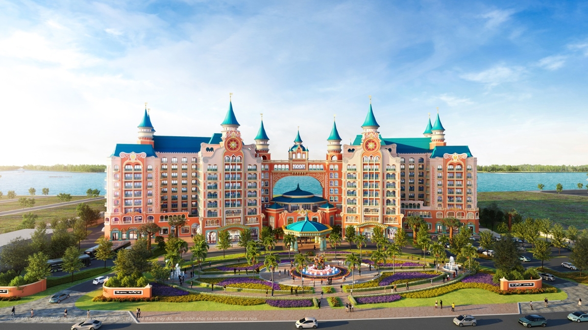 Vinpearl Dream Palace Hotel cùng quần thể VinWonders, hai sân golf 36 hố, chuỗi khách sạn 5 sao, boutique và biệt thự biển mini tại Cần Giờ sẽ đi vào vận hành cùng lúc từ 1/7/2027.