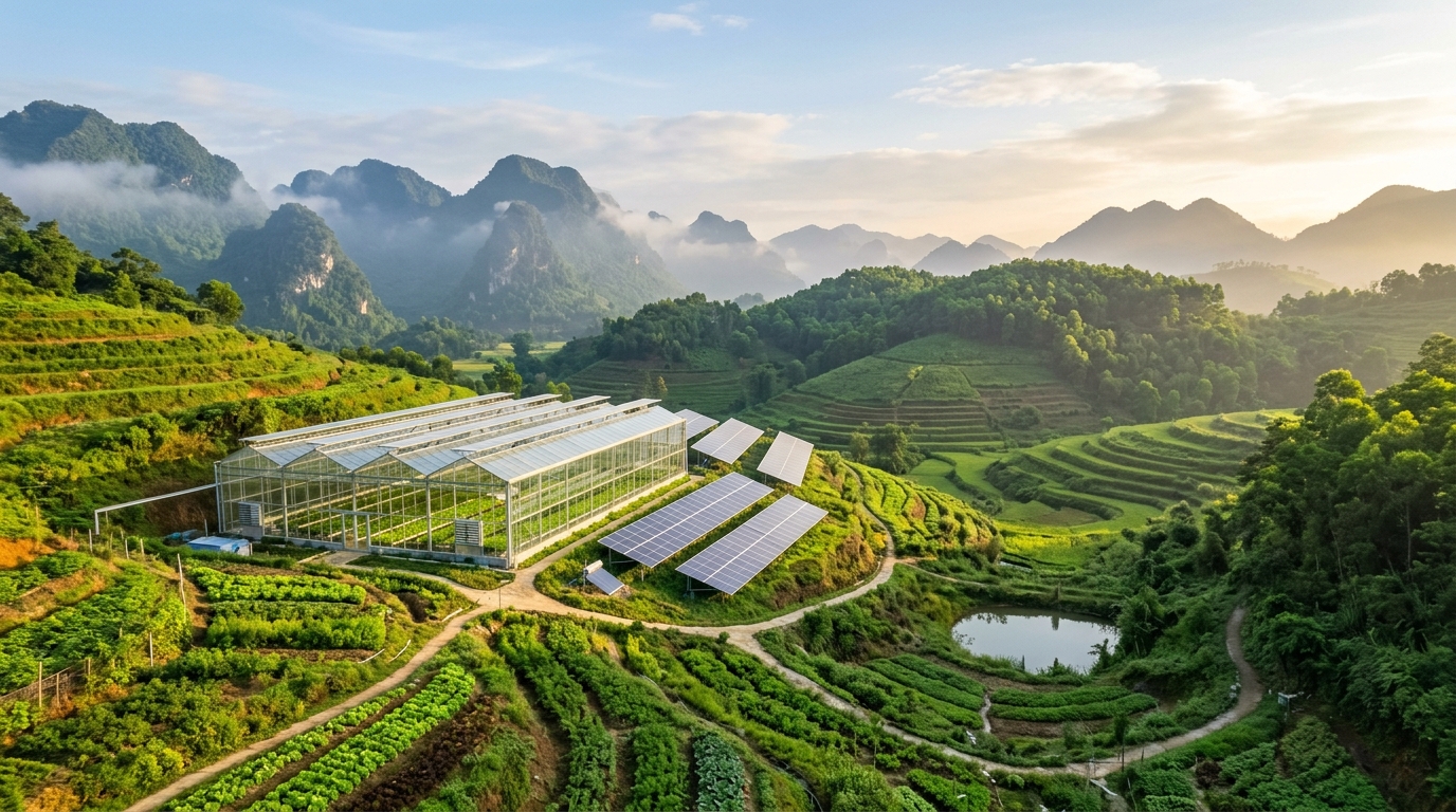 Mô hình nông nghiệp sinh thái công nghệ cao tại trung du Phú Thọ