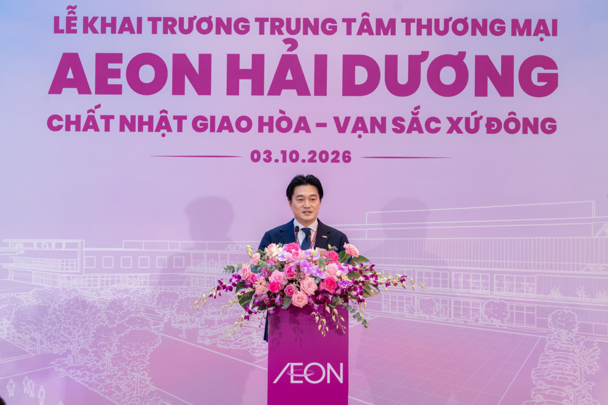 Ông Tezuka Daisuke, Thành viên Ban Điều hành Tập đoàn AEON, Trưởng đại diện Tập đoàn AEON tại Việt Nam kiêm Tổng Giám đốc AEON Việt Nam.