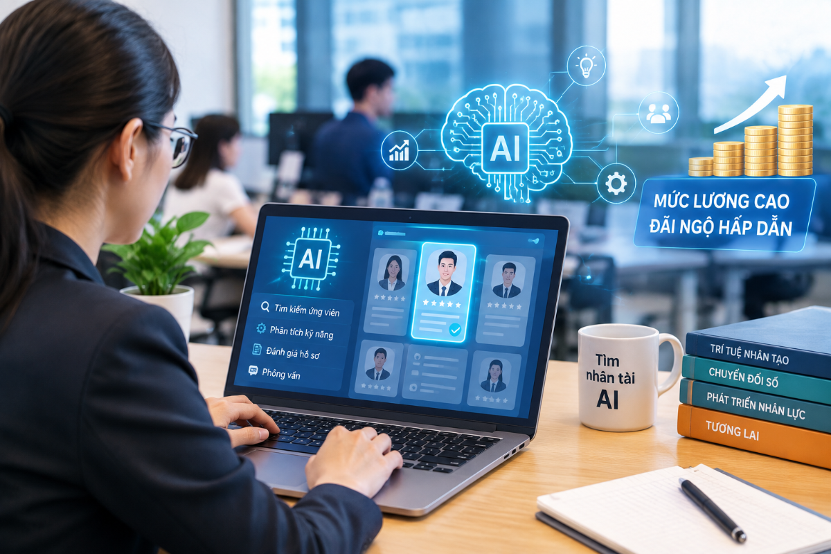 Thu nhập cao nhưng các doanh nghiệp vẫn khó tìm nhân sự AI.