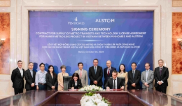 Vingroup và Alstom hợp tác công nghệ để phát triển tuyến đường sắt đô thị Hà Nội thế hệ mới