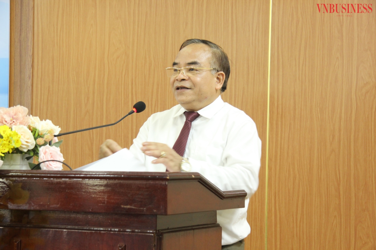 Ông Ngô Ngọc Khánh -Chủ tịch Liên minh HTX TP Hải Phòng ghi nhận và biểu dương những nỗ lực của đội ngũ nữ lãnh đạo các HTX và doanh nghiệp thành viên trong phát triển kinh tế thời gian qua.