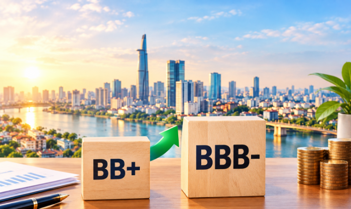 R&I nâng xếp hạng tín nhiệm của Việt Nam lên BBB-, lần đầu tiên bước vào Nhóm Đầu tư
