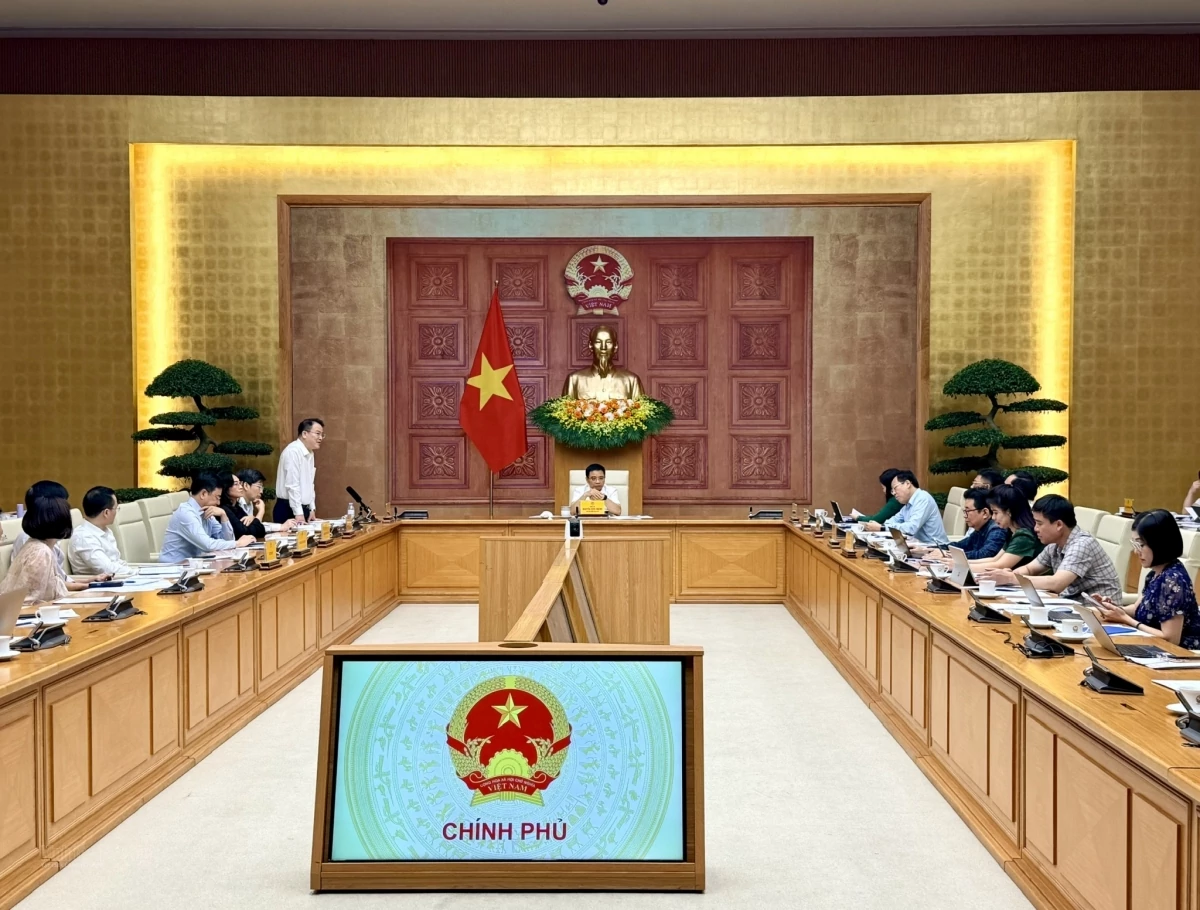 Phó Thủ tướng Chính phủ Nguyễn Văn Thắng chủ trì cuộc họp.