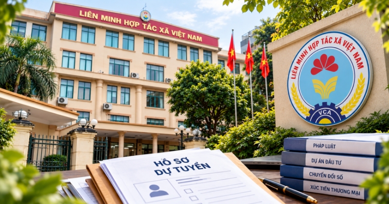 Liên minh Hợp tác xã Việt Nam tuyển 26 biên chế