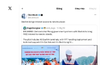 Tỷ phú Elon Musk chia sẻ và quan tâm việc Hải Phòng triển khai internet vệ tinh tại đặc khu và biển đảo.