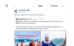 Tỷ phú Elon Musk chia sẻ và quan tâm việc Hải Phòng triển khai internet vệ tinh tại đặc khu và biển đảo.