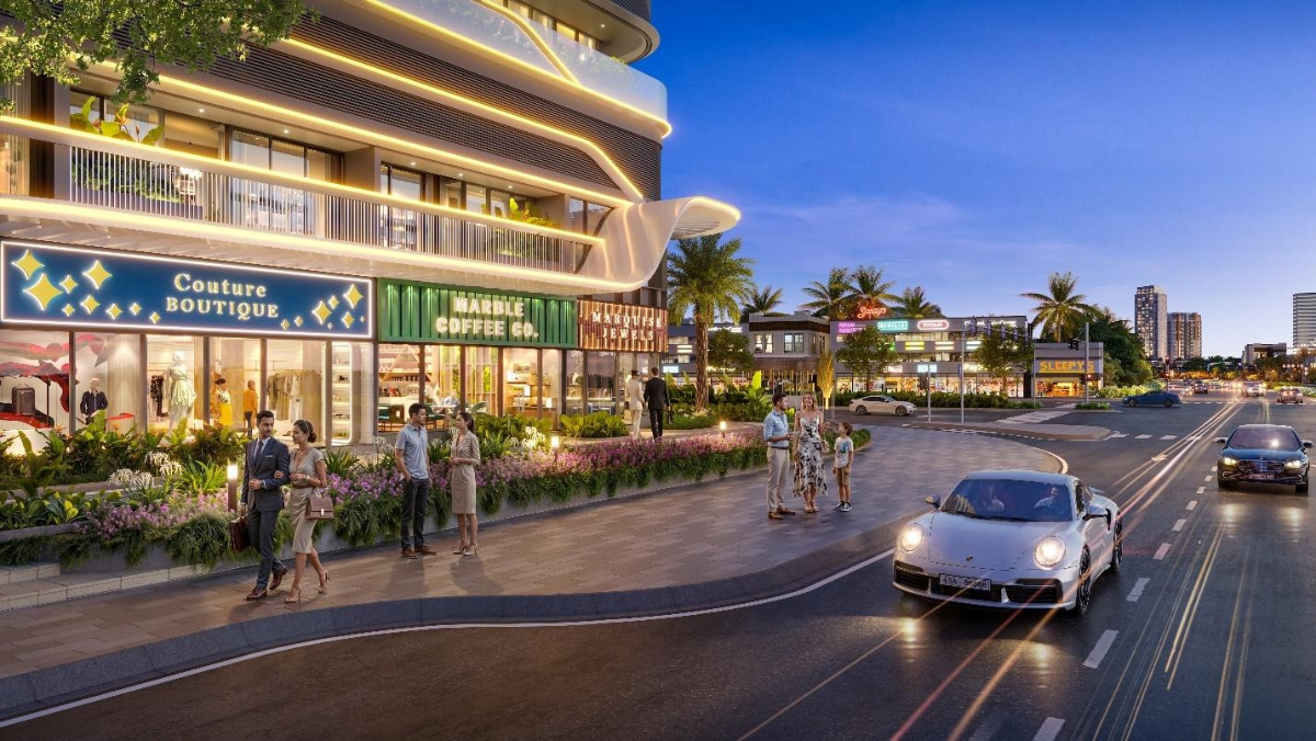 Shop khối đế thương mại The Legend Danang đón đầu nhu cầu mua sắm, dịch vụ tại chỗ, đồng thời góp phần hoàn thiện hệ tiện ích nội khu khi đi vào vận hành.