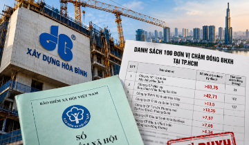 Xây dựng Hòa Bình chậm đóng hơn 63 tỷ đồng BHXH, hàng loạt doanh nghiệp địa ốc cũng góp mặt