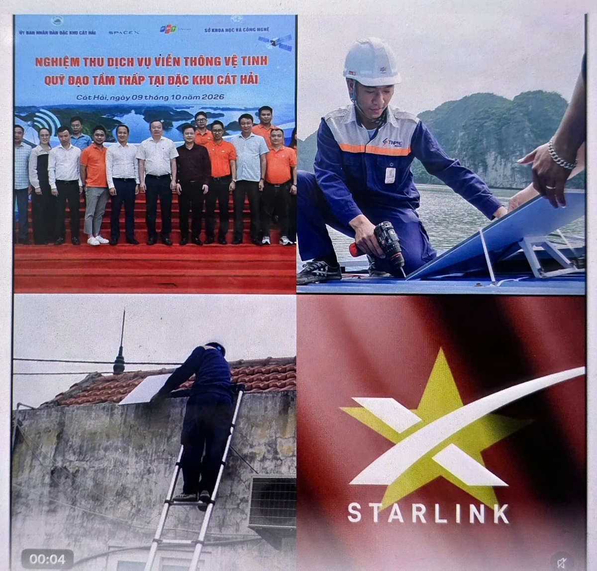 Việc triển khai Internet vệ tinh tại Cát Hải và Bạch Long Vĩ mở ra kỳ vọng cho Hải Phòng phát triển du lịch, dịch vụ và kinh tế biển. Ảnh chụp từ link DogeDesigner.
