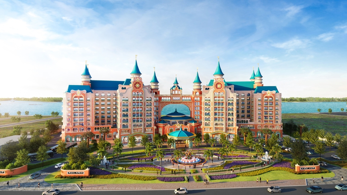 Vinpearl Dream Palace Hotel với quy mô 836 phòng, dự kiến ra mắt tại Vinhomes Green Paradise Cần Giờ ngày 1/7/2027.
