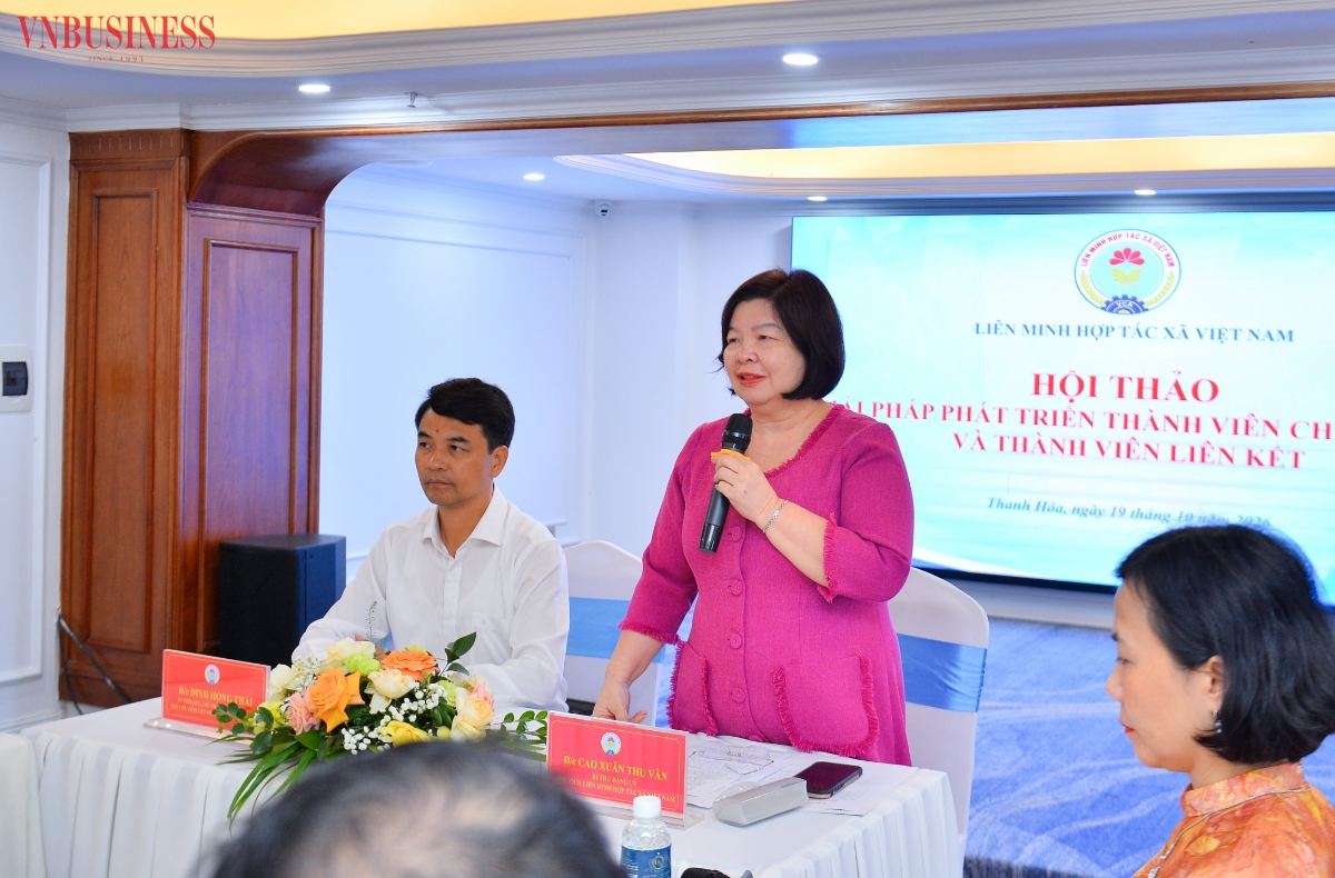 Chủ tịch Liên minh HTX Việt Nam phát biểu khai mạc Hội thảo.