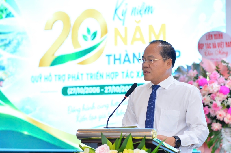 Chủ tịch Quỹ Hỗ trợ phát triển HTX Nguyễn Hùng Tiến.
