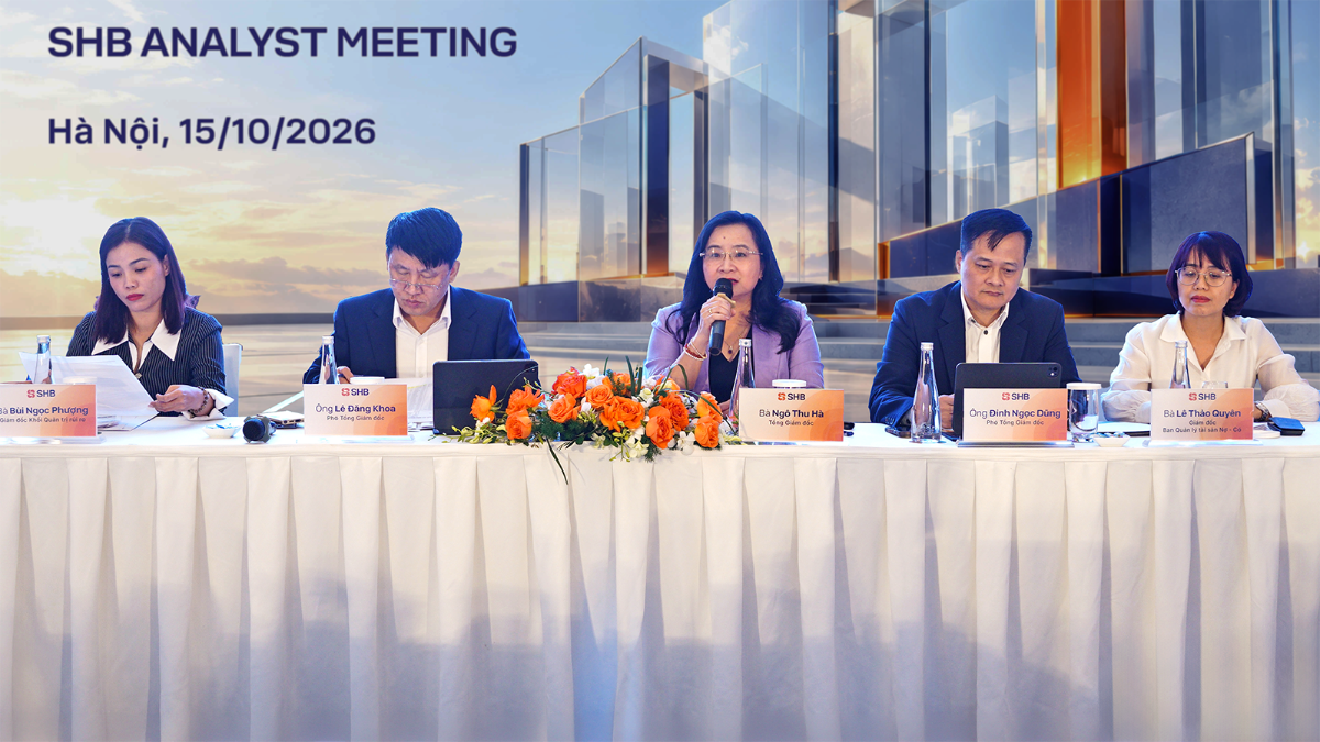 Thông qua Hội nghị Nhà đầu tư 2026, SHB tiếp tục tăng cường đối thoại, cung cấp cơ sở để thị trường đánh giá hoạt động và triển vọng Ngân hàng.