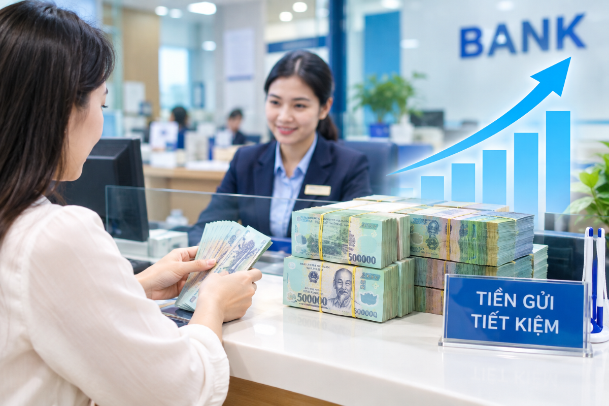 Tiền gửi dân cư lập kỷ lục 11,4 triệu tỉ đồng, tăng không ngừng kể từ đầu năm.