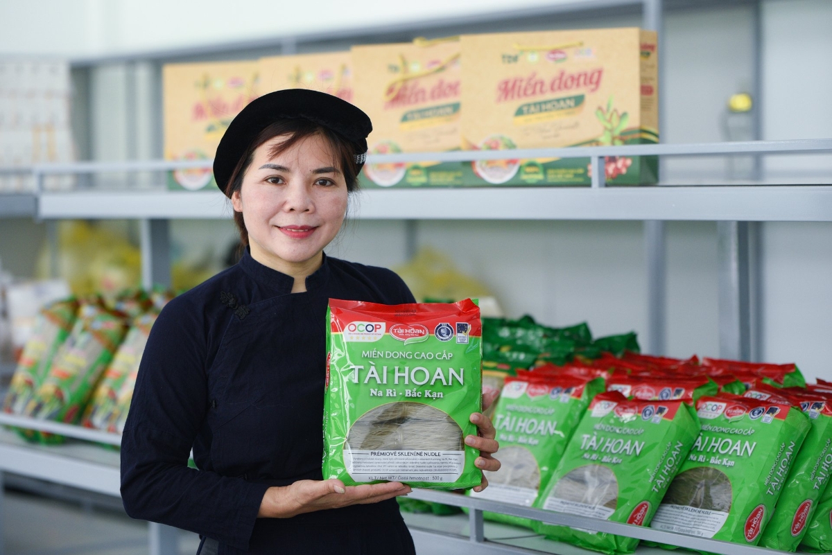 Miến dong Tài Hoan đạt OCOP 5 đã được xuất khẩu sang châu Âu và có mặt trên các sàn thương mại điện tử quốc tế.