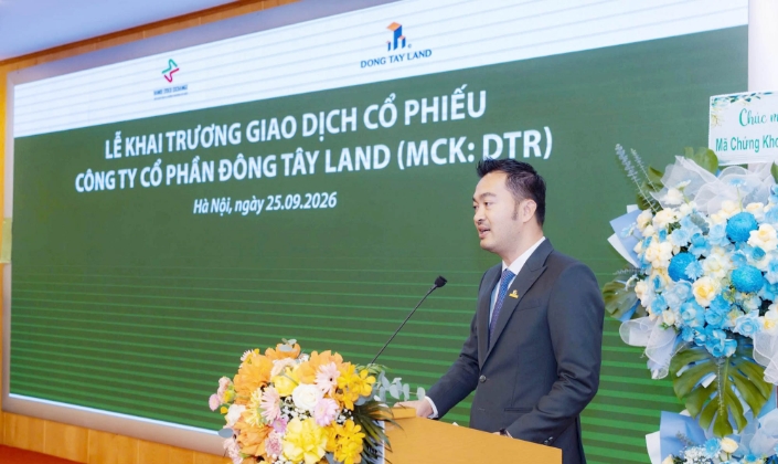 Lễ Khai trương giao dịch cổ phiếu DTR trên thị trường UPCoM vào ngày 25/9.
