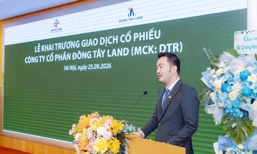 Lễ Khai trương giao dịch cổ phiếu DTR trên thị trường UPCoM vào ngày 25/9.