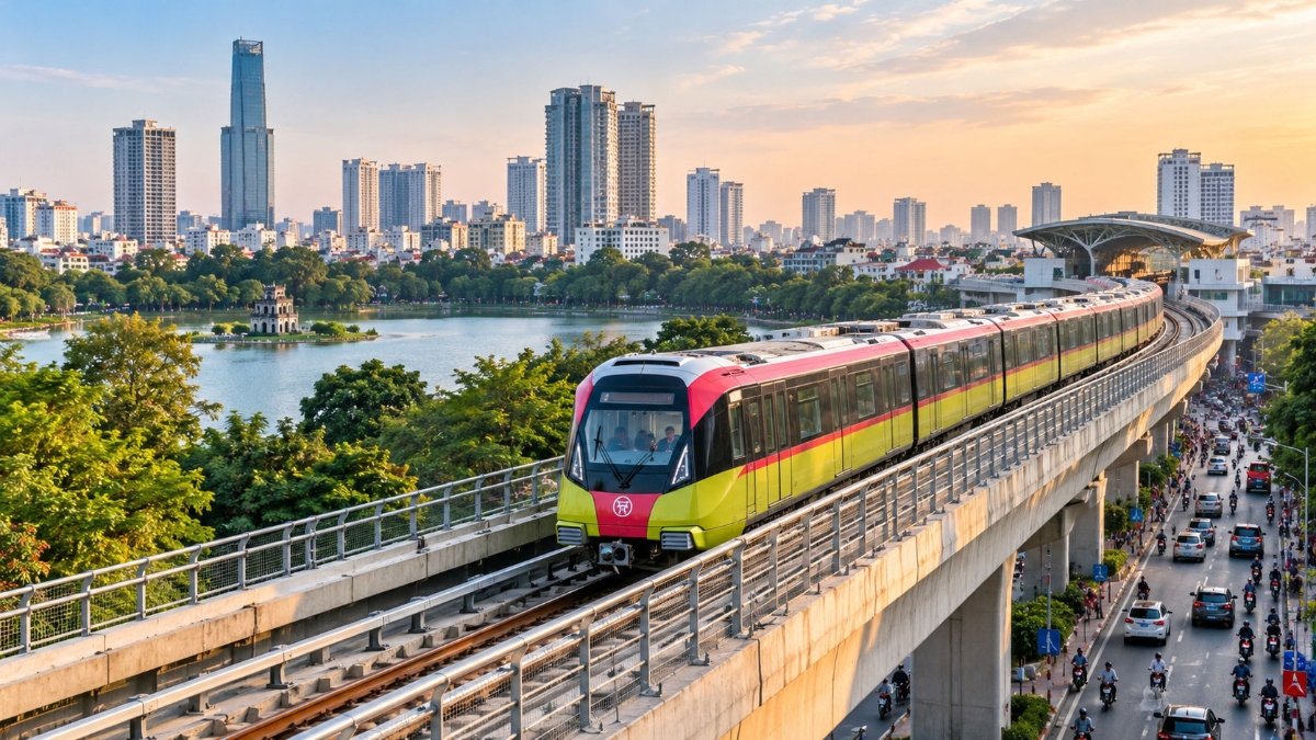 5 tuyến đường sắt đô thị có tổng chiều dài khoảng 253,5 km